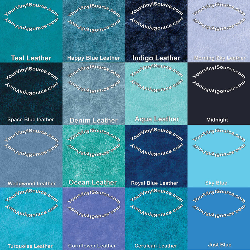 Cerulean  Leather 3 sizes