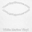 White manufactured Marine Vinyl Full Roll 18x54
