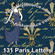 Paris Letters 2 sizes