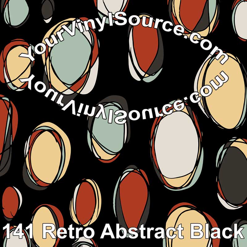 Retro Abstract  Black 2 sizes
