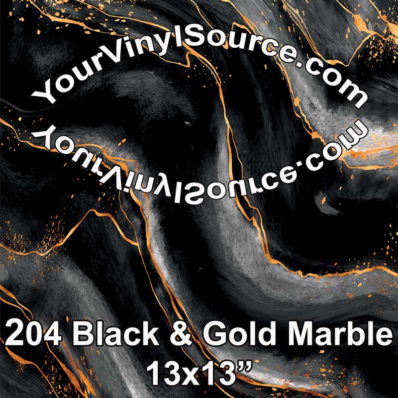 Black & Gold  Marble panel 13x13
