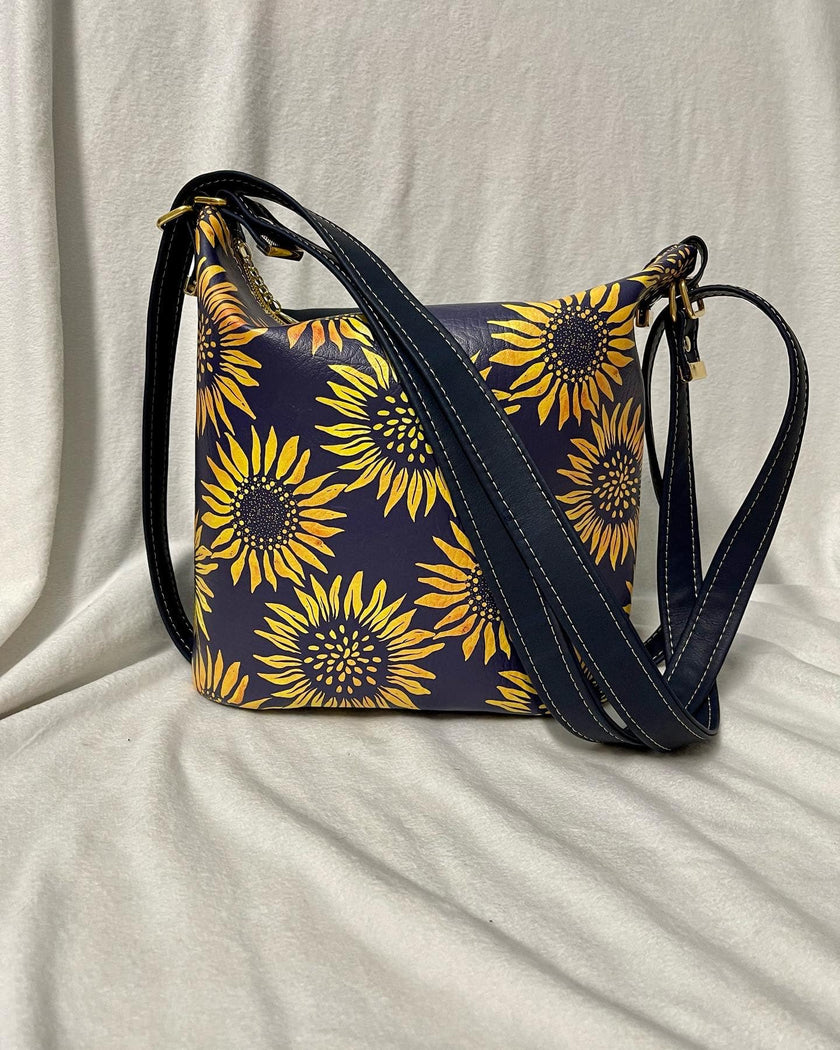 Tuscan Sunflowers on Navy 3 sizes
