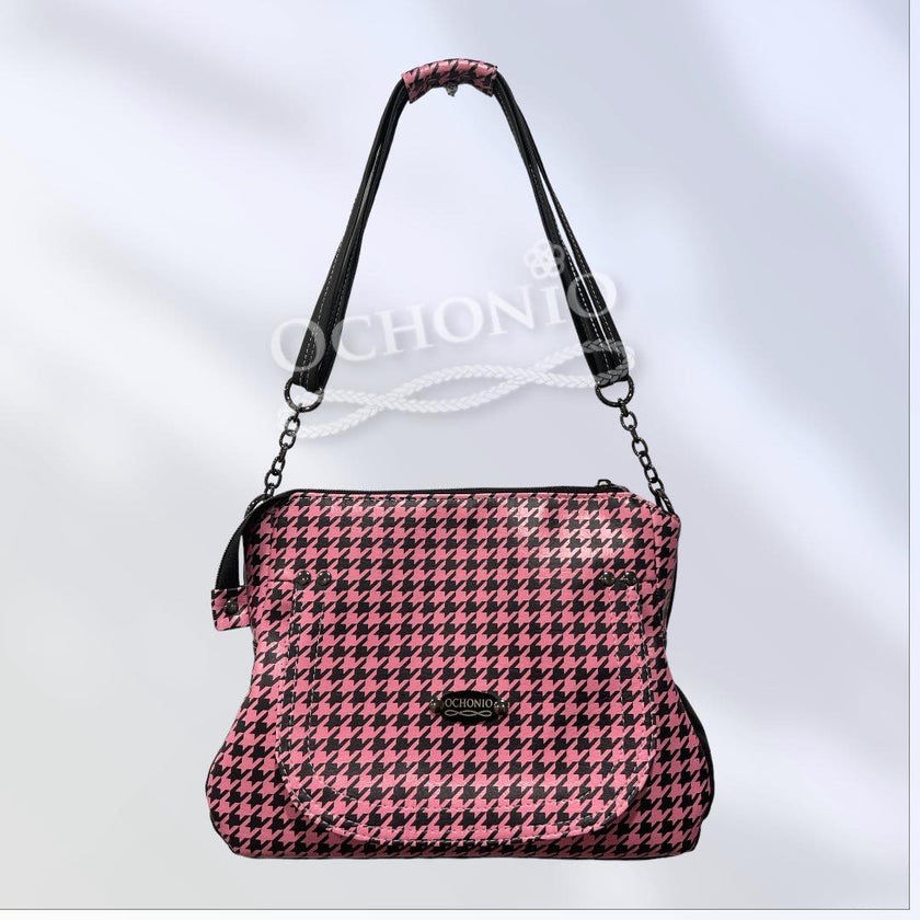 Baby Pink Hounds-tooth 2 sizes