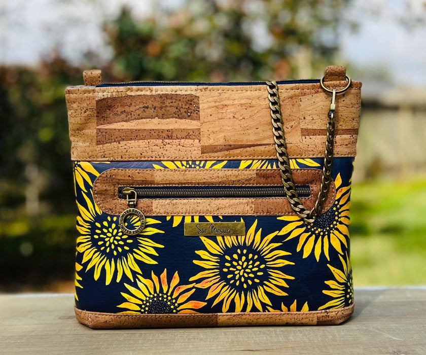Tuscan Sunflowers on Navy 3 sizes