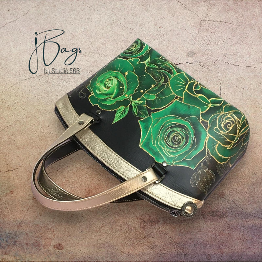 Green Fall Bouquet Panel 18x18