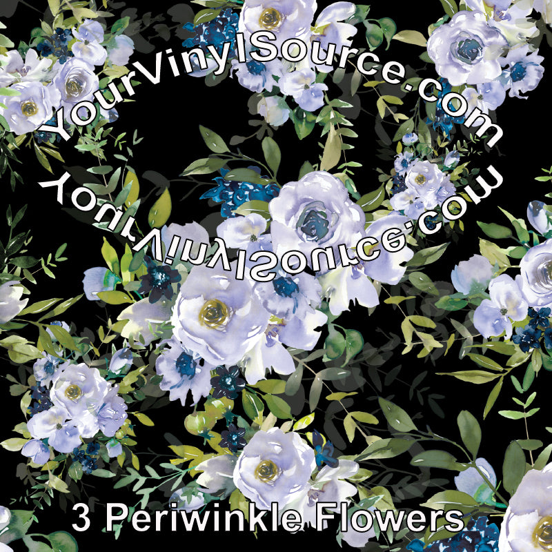 Periwinkle Flowers 2 sizes