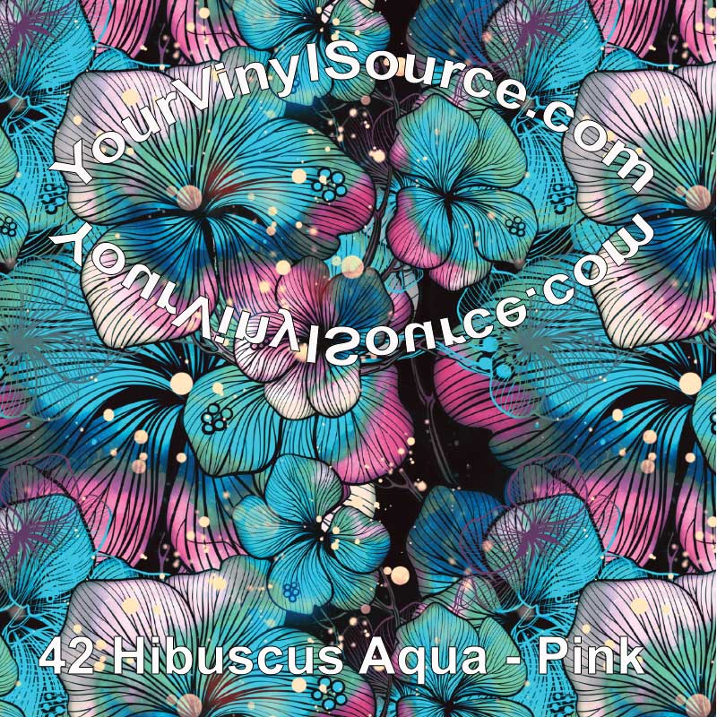 Hibiscus Aqua Pink 2 sizes