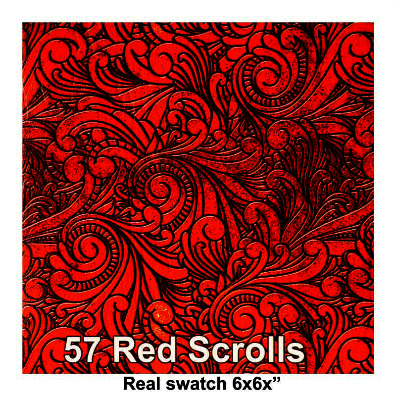 Red Scrolls 3 sizes