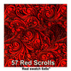 Red Scrolls 2 sizes