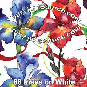 Irises on White 2 sizes