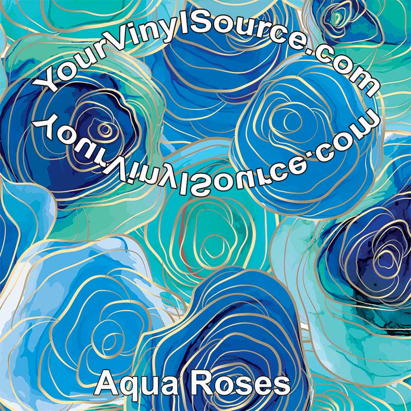 Aqua Roses 2 sizes