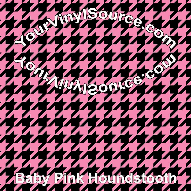 Baby Pink Hounds-tooth 2 sizes