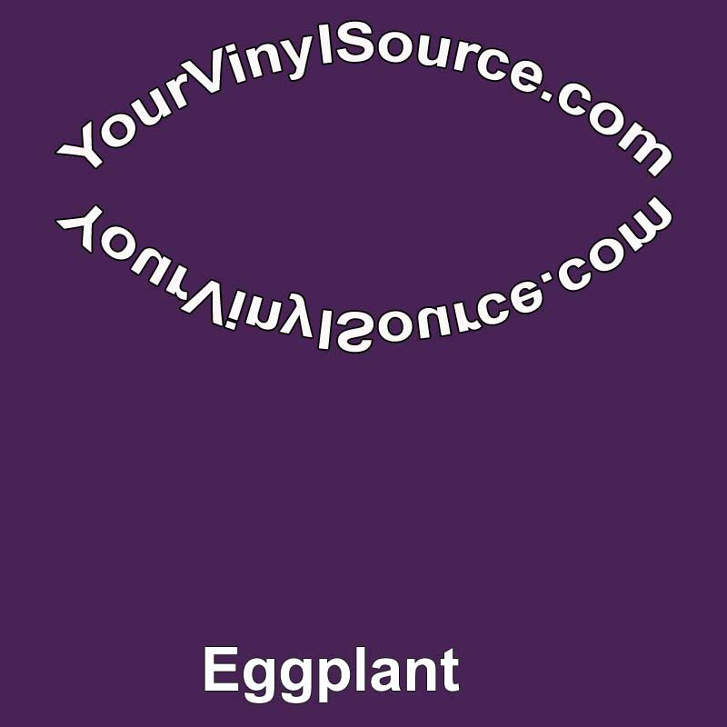 Solid Eggplant printed vinyl 2 sizes
