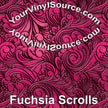 Fuchsia Scrolls 2 sizes