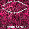 Fuchsia Scrolls 2 sizes
