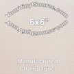 Solid champagne manufactured vinyl Full Roll 18x54