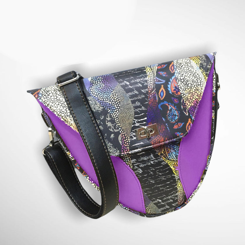 Purple printed vinyl 3 sizes