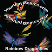 Rainbow Dragonflies 2 sizes