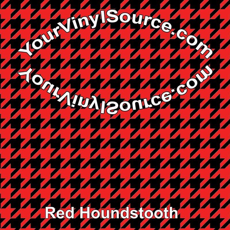 Red Hounds-tooth 2 sizes