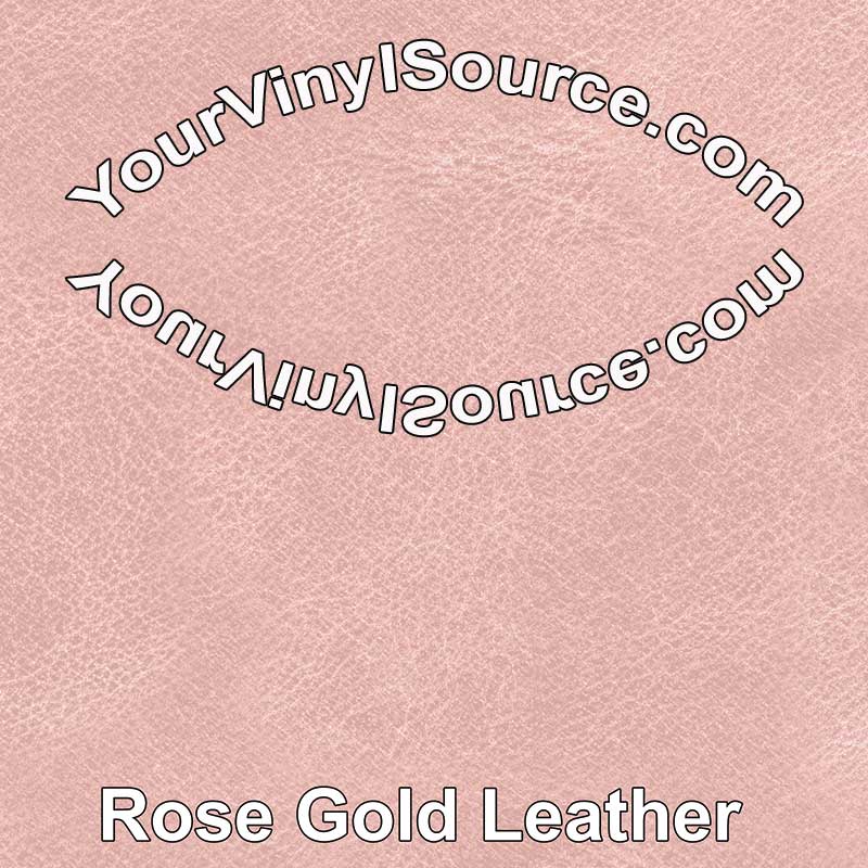 Rose Gold Leather printed vinyl  3 sizes