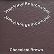 Solid chocolate brown manufactured vinyl Full Roll 18x54
