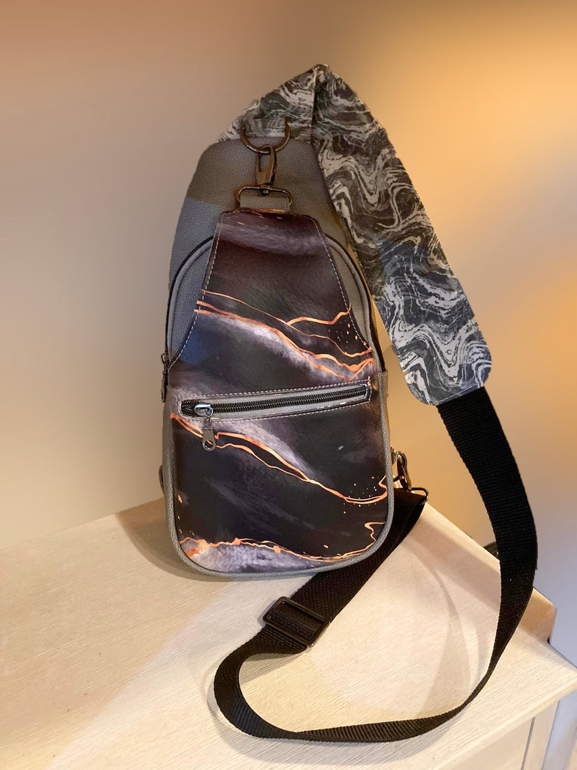 Black & Gold  Marble panel 13x13