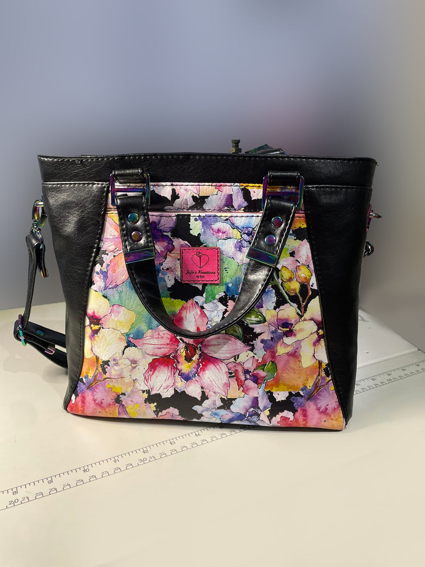 Orchids on Black  3 sizes