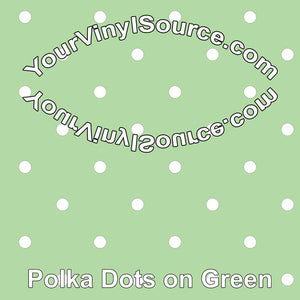 Polka Dots on Green 2 sizes