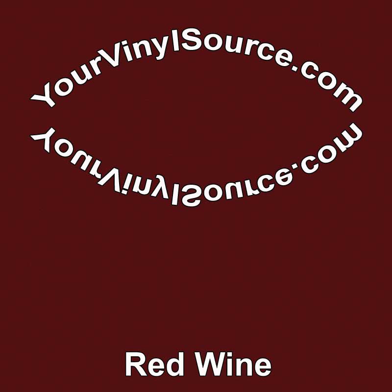 Solid Red Wine  printed vinyl 2 sizes