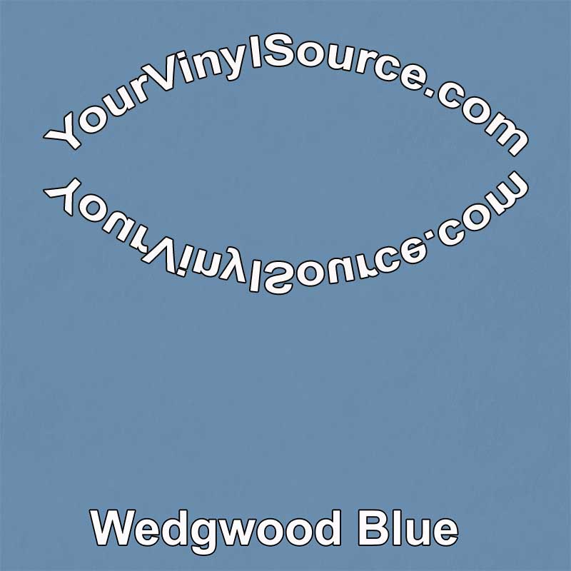 Solid Wedgwood Blue printed vinyl 2 sizes